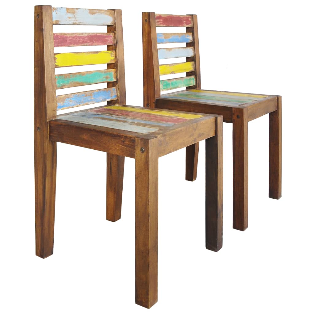 vidaXL Dining Chairs Accent Side Chair Reclaimed Wood Solid Reclaimed Wood