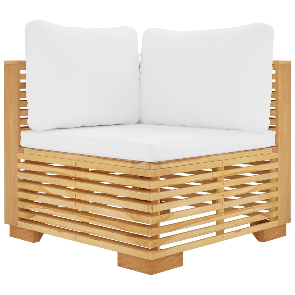vidaXL 8 Piece Patio Lounge Set with Cushions Solid Wood Teak