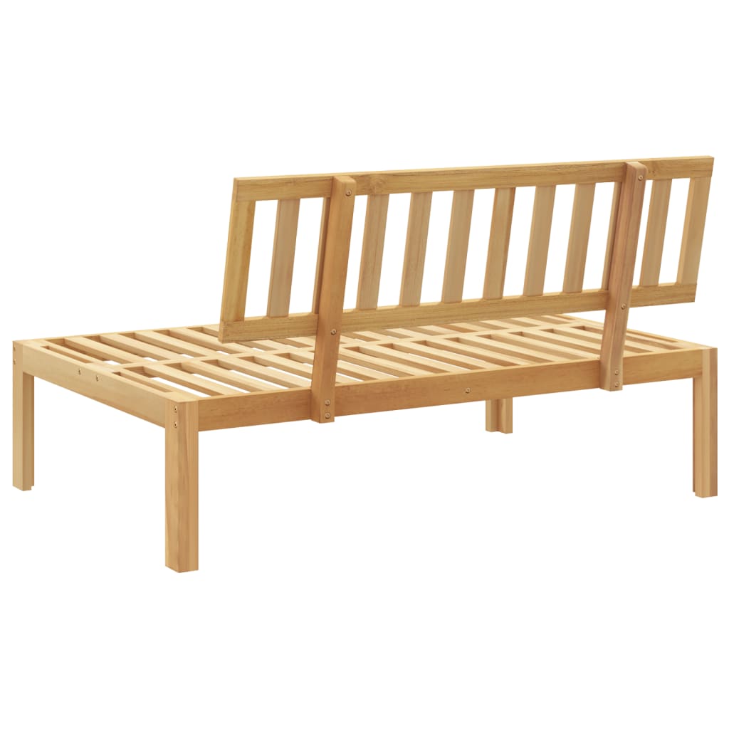 vidaXL Patio Pallet Middle Sofa Solid Wood Acacia